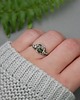 pierścionki - różne Pierścionek regulowany agat mszysty wire wrapping 5