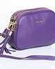 torby na ramię Torebka skórzana z ozdobnym paskiem -fioletowa  (7125) 3