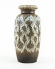 wazony Wazon ceramiczny Scheurich z reliefowym dekorem roślinnym,, Niemcy, lata 70. 1