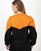 bluza bez kaptura damska BLUZA NATASHA pomarańczowo/czarna 2