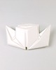 broszki Broszka Porcelanowa Origami Parowiec Biała 1