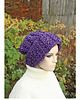 czapki damskie Fioletowa czapka beanie 3
