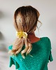 spinki i klamry do włosów Scrunchie spinka klamra jedwabna promień słońca 2