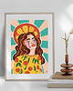 grafiki i ilustracje Plakat "Orange girl" 5