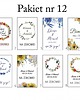 Ślub - inne Etykiety ślubne  80 mm x 100 mm PAKIET 50 SZTUK 6