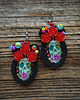 kolczyki soutache Sugar Skull - kolczyki sutasz 2
