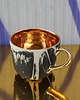 kubki Ceramiczny kubek Grafik czarno złoty 1