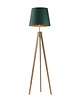 lampy podłogowe Drewniana lampa stojąca na 3 nogach ARUBA GOLD 4
