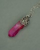 wisiory Wisiorek talizman różowy kryształ górski wire wrapping 1