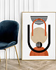 plakaty Plakat Beżowa geometria 2