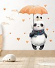 naklejki ścienne do pokoju dziecka Panda z parasolką, serduszka - Naklejka na ścianę, Naklejka ścienna 2