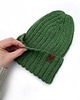 czapki damskie Klasyczna zielona czapka merino Grass 4