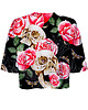 t-shirt damskie DR.CROW T-shirt Krótki CROP Skull in Roses 1