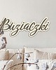 dodatki ślubne Drewniany napis na ścianę BUZIACZKI napisy na ślub 4