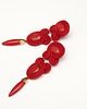 kolczyki soutache Kolczyki długie - czerwone 1