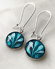 kolczyki szklane Turquoise Herbs  kolczyki długie dla nastolatki 3