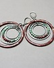 kolczyki wire wrapping Wianki  circle /chocolate/ kolczyki 1