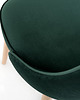 krzesła Wygodne klasyczne krzesło KIKO - zielone, buk naturalny 4