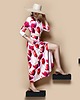 sukienki maxi damskie Sukienka maxi print TULIPANY dzianina premium 3
