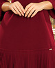 sukienki midi damskie 228-4 LUCY - plisowana wygodna sukienka BORDO 4