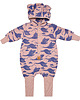 kombinezony dla niemowlaka Kombinezon Uszaty Gąski na Różu 1