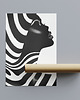 plakaty Plakat - Zebra woman 1