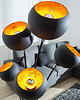 lampy podłogowe Lampa stojąca Hammered Magma black golden 170cm 4