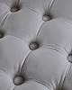 pufy do siedzenia Pufa puf ze schowkiem Barock Chesterfield aksamitna szara 75cm 4