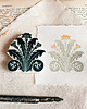 stemple Ręcznie robiony stempel do tworzenia kartek, mlecz w stylu art nouveau 1