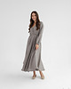 sukienki maxi damskie Lniana sukienka CAMELLIA MAXI TRUE GRAY 2