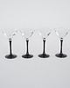 szklanki i kieliszki Komplet kieliszków do martini, duński design, lata 70, produkcja: Dania 1