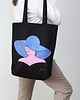 torby na zakupy Torba bawełniana ręcznie malowana czarna 2