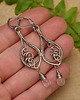 kolczyki wire wrapping Długie kolczyki kwarc różowy wire wrapping 2
