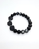 bransoletki z kamieni naturalnych Bransoleta Kobieca  Czerń i Szarość TURMALIN  Amulet 3
