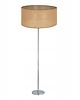 lampy podłogowe LAMPA STOJĄCA PODŁOGOWA CHROM ABAŻUR JUTA 40CM E27 2