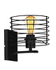 kinkiety Czarna lampa ścienna do sypialni w stylu loft AROLA LOFT 3