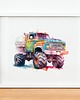 obrazy i plakaty do pokoju dziecięcego Plakat Monster Truck P195 1