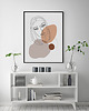 plakaty Plakat KOBIETA kontur abstrakcja linie 0482 2