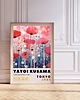 plakaty PLAKAT dekoracyjny , maki Yayoi Kusama, wystawowy, kwiaty 4
