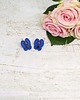 kolczyki soutache Kolczyki z hematytem kobaltowe 6