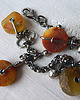 bransoletki wire wrapping -bursztynowa- 3