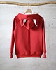 bluza z kapturem damska Bluza Damska Malinowy KOT 1