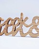 napisy dekoracyjne i tabliczki Napis cook and fun, z drewna 4