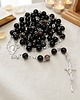 komunia - pozostałe Różaniec komunijny z agatu, AGAT SARDONYX 6mm, srebro 925, RÓWNOWAGA 4