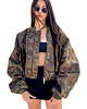 kurtki damskie Krótka kurtka typu bomber camo 3