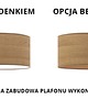 plafony Lampa sufitowa do sypialni w stylu skandynawskim WENECJA ECO fi - 60 cm 9
