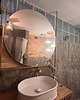 lustra stojące i wiszące LUSTRO OKRĄGŁE W RAMIE AURORA 60cm SUFITOWE LOFT ŁAZIENKA GARDEROBA POKÓJ 1