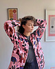 marynarki damskie Dwustronne kimono Marsala 1