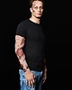 t-shirty męskie Czarny t-shirt męski z tatuażami Bloody Spiders 1