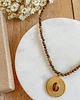chokery Choker z tygrysim okiem medalion z oczkiem amulet 1